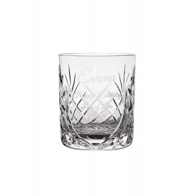 Image of 400ml Glencoe Lead Crystal Panel Whisky Tumbler